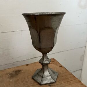 Vintage Pewter Wine Goblet